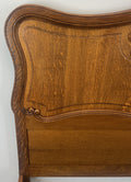 Bed Vintage French Louis XVI King Size Bed Frame Oak Carved Headboard LOT 46098
