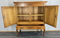 Cabinet Vintage French Louis Oak Carved 2 Doors Cupboard Drawer & Key LOT 44989