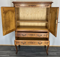 Cabinet Vintage French Louis XVI Oak Sideboard Carved Panels Cupboard LOT 45079