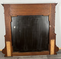 Antique French Style Carved Wall Mirror Oak Ornate Wall Frame LOT 454910