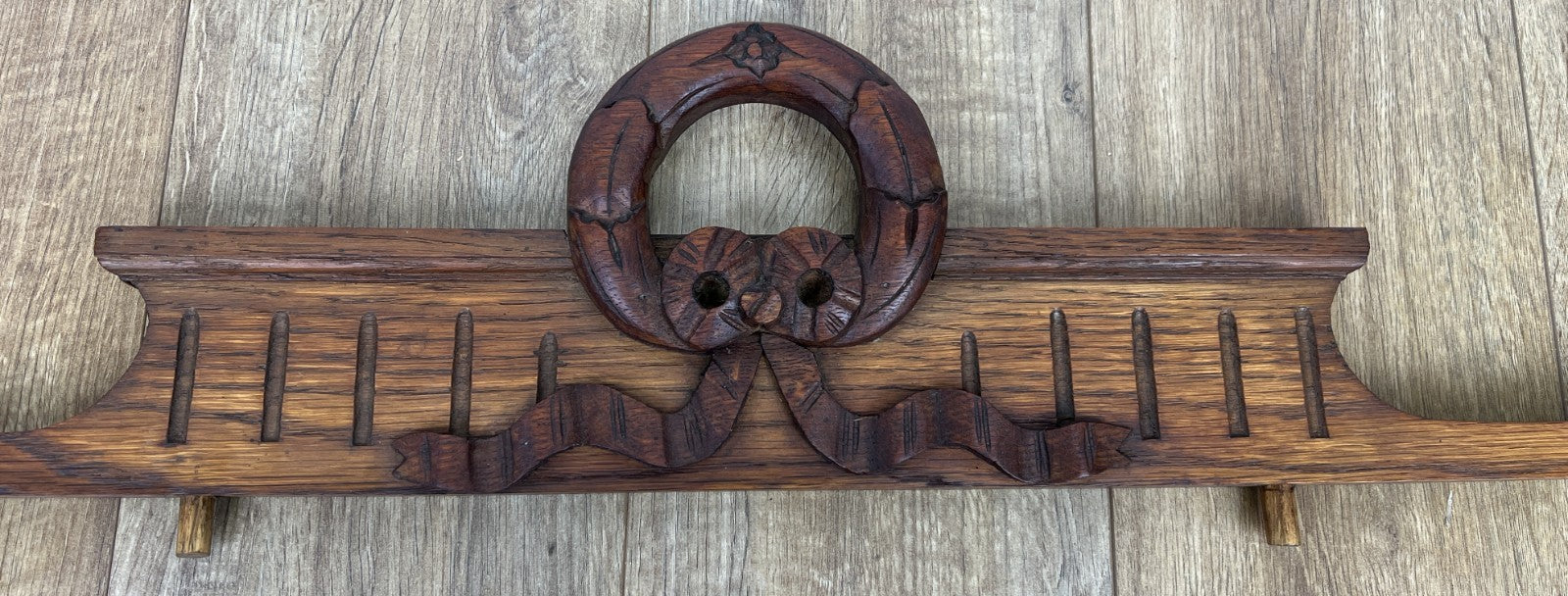 Pediment Antique French Oak Carved Decorative Furniture Crest LOT 60902