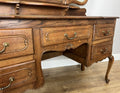 Vintage Dressing Table with Mirror French Oak Louis Vanity Table Makeup LOT 497610