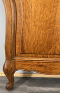 Footboard Vintage French Style Oak Double Bed Carved Footboard LOT 47324