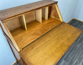 Secretaire Writing Desk Vintage French Oak Bureau Carved Cabinet LOT 375510