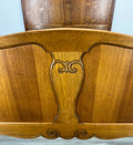 Bed Vintage French Louis XVI Double Bed Frame Oak Carved Headboard LOT 19725