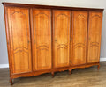 Wardrobe Vintage French Louis XVI Style Five Door Carved Armoire LOT 48451