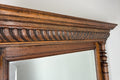 Antique French Style Carved Wall Mirror Oak Ornate Wall Frame LOT 45482