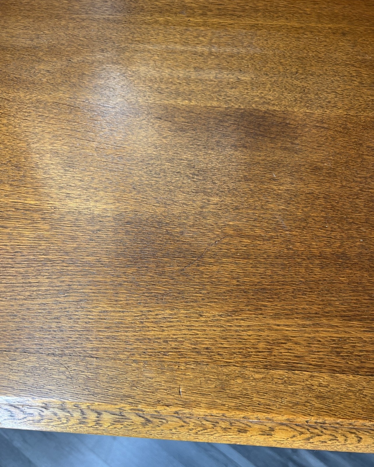 Vintage Dressing Table with mirror French Louis Oak Vanity Table Makeup LOT 45609