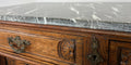 Chest of Drawers Antique French Style Marble Top Walnut Cabinet LOT 607711