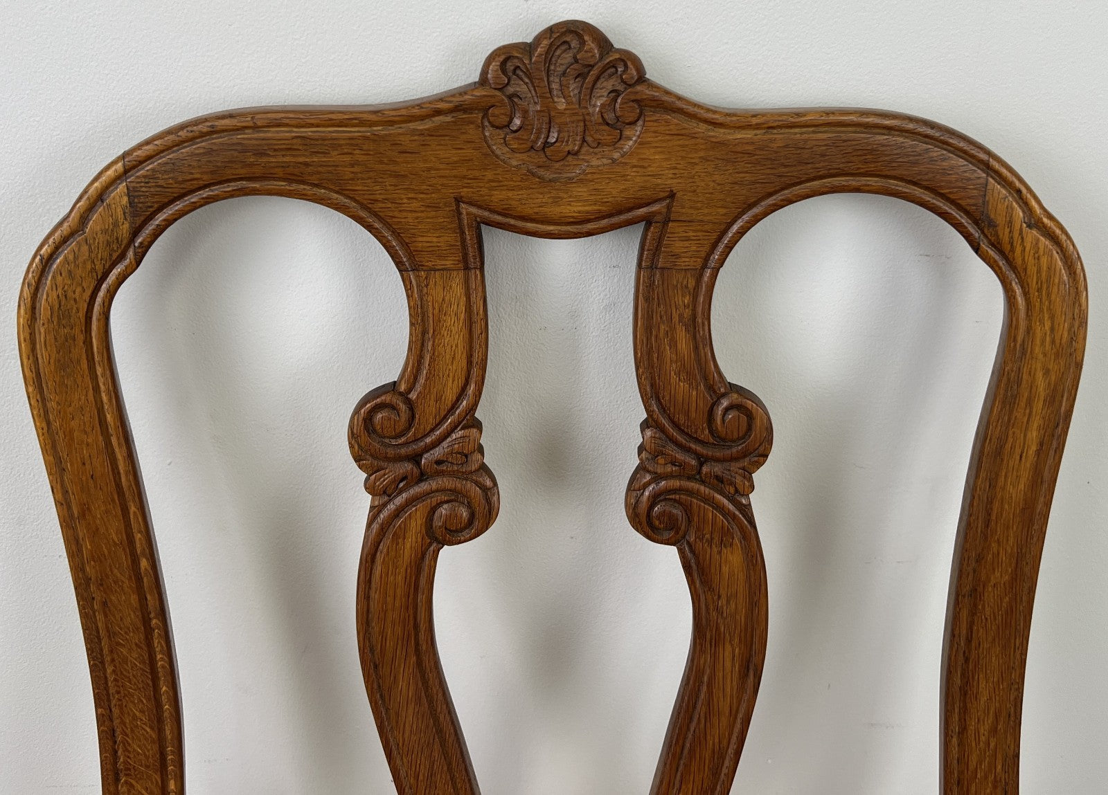 Dining Chairs Vintage French Louis Style Oak Set of 8 Upholstered Seats LOT 63458