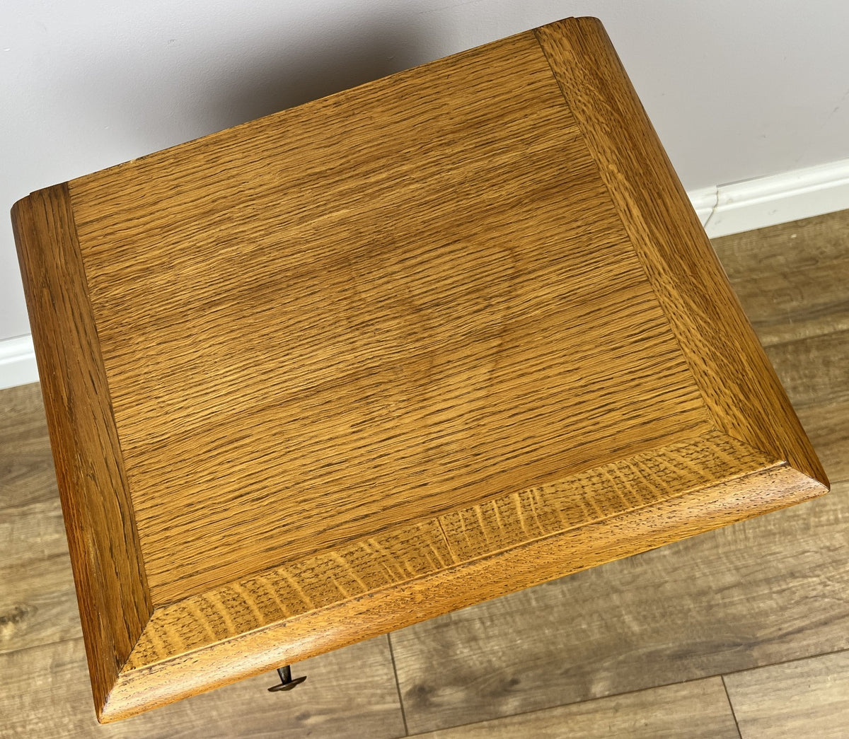 Pair of Bedside Tables Vintage French Louis Oak Nightstands Cabinets LOT 630711