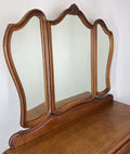 Vintage Dressing Table with Mirror French Oak Louis Vanity Table Makeup LOT 47972