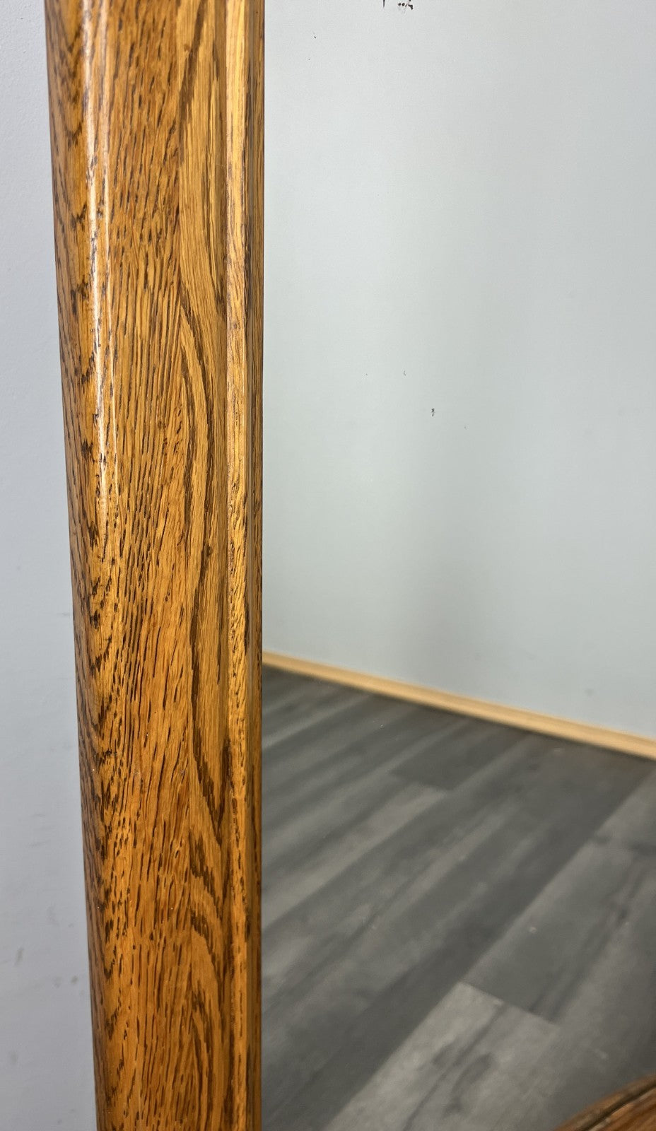 Vintage French Style Carved Wall Mirror Oak Ornate Wall Frame LOT 45453