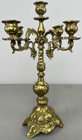 Candelabra Vintage French Style Brass Five Arm Ornate Candle Holder LOT 64230