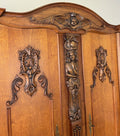 Wardrobe Vintage French Style Four Door Carved Armoire Cabinet LOT 61475