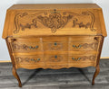 Secretaire Writing Desk Vintage French Louis Oak Rare Bureaux Cabinet LOT 44880