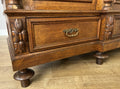 Wardrobe Antique French Style Oak Three Door Carved Mirrored Armoire LOT 62315