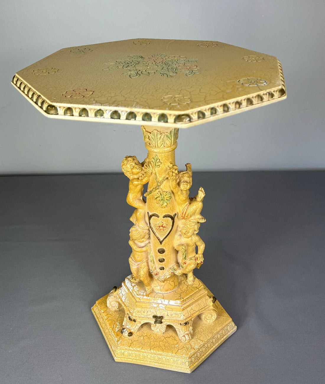 Plant Stand Vintage Oriental Pedestal Display Carved Decorative Table LOT 50860