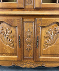 Bookcase Vintage French Louis XIV Style Oak Display Cabinet Sideboard LOT 44819