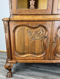 Bookcase Vintage French Louis XIV Style Oak Display Cabinet Sideboard LOT 447611