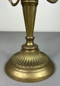 Candelabra Vintage French Style Metal Gold 5 Arm Candle Holder Pair LOT 50754