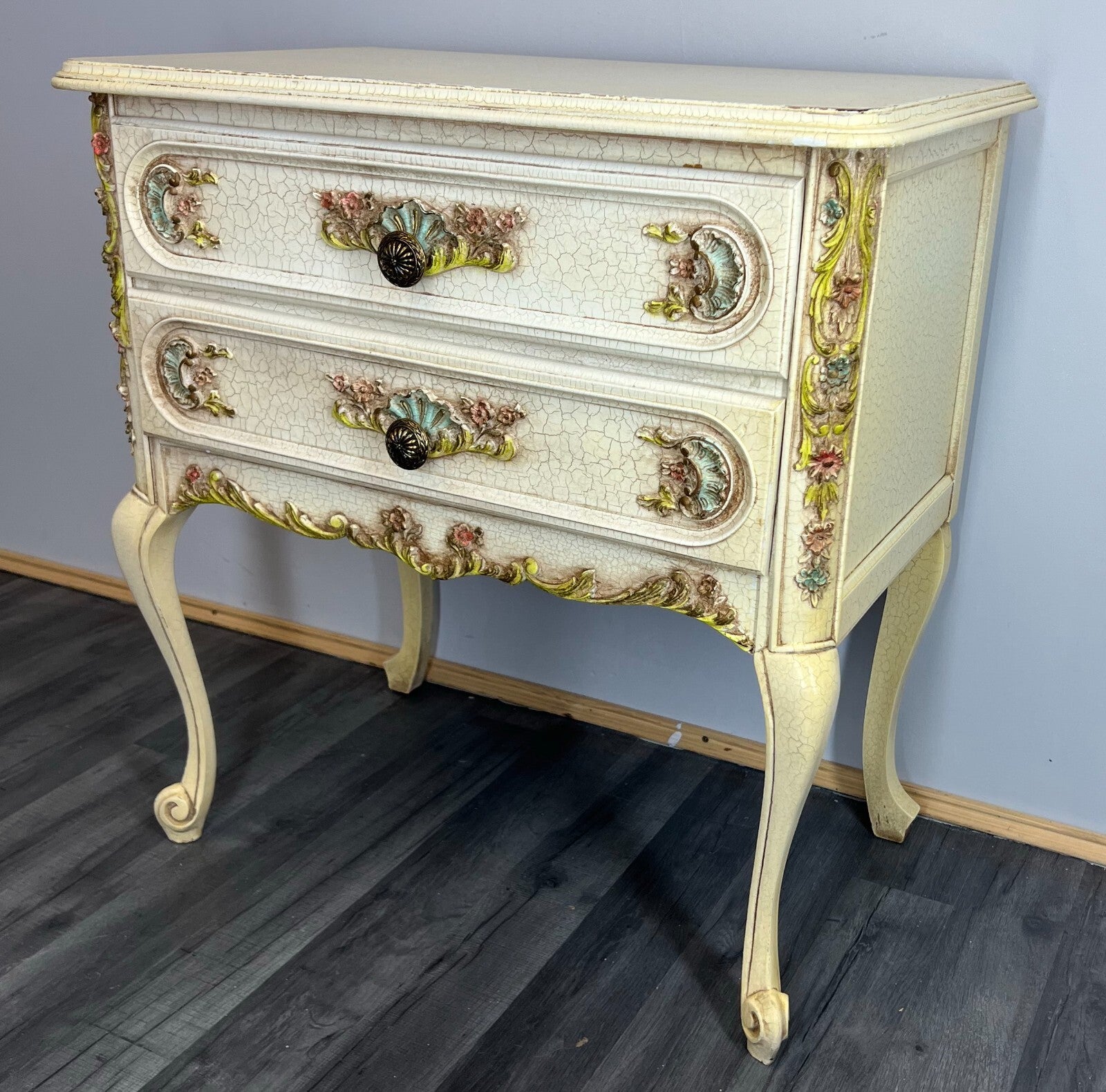 Chest of Drawers Vintage Shabby Chic French Louis 2 Drawers Sideboard LOT 24900