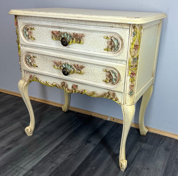 Chest of Drawers Vintage Shabby Chic French Louis 2 Drawers Sideboard LOT 24900