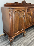 Sideboard Vintage French Buffet Oak Carved Cabinet Ornate Cupboard LOT 45104