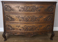 Chest of Drawers Vintage French Louis XVI Oak Carved 3 Drawer Cabinet LOT 60100