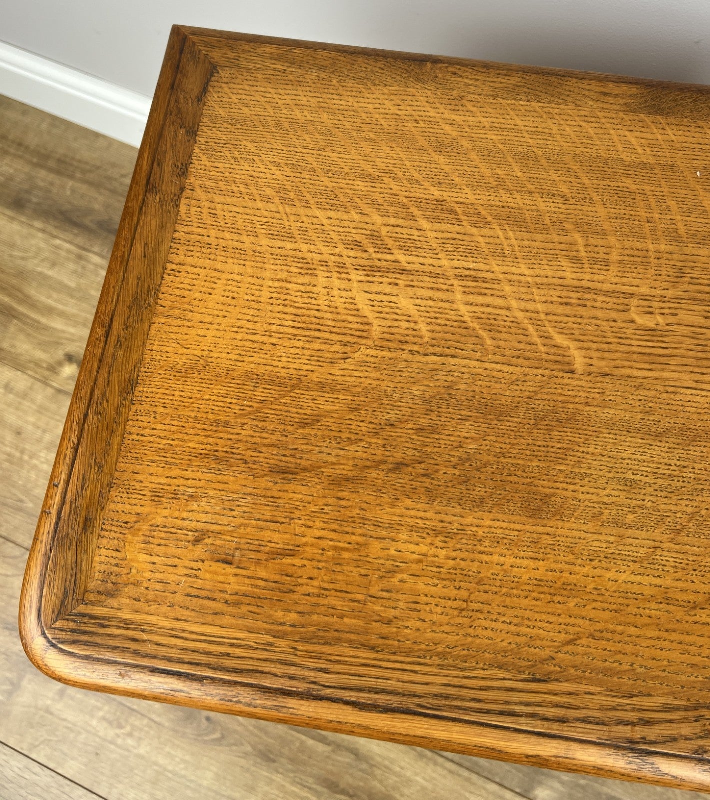 Pair of Bedside Tables Vintage French Louis Oak Nightstands Cabinets LOT 630612