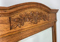 Antique French Style Carved Wall Mirror Oak Ornate Wall Frame LOT 45465