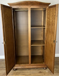Wardrobe Vintage French Style Oak Two Door Carved Armoire Cabinet LOT 612811