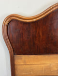 Bed Antique French Style Mahogany Double Bed Frame Carved Headboard LOT 47339