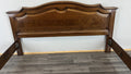 Bed Vintage French Style King Size Bed Frame Oak Carved Headboard LOT 46226