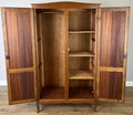 Wardrobe Vintage French Louis XVI Style Oak Two Door Carved Armoire LOT 48528