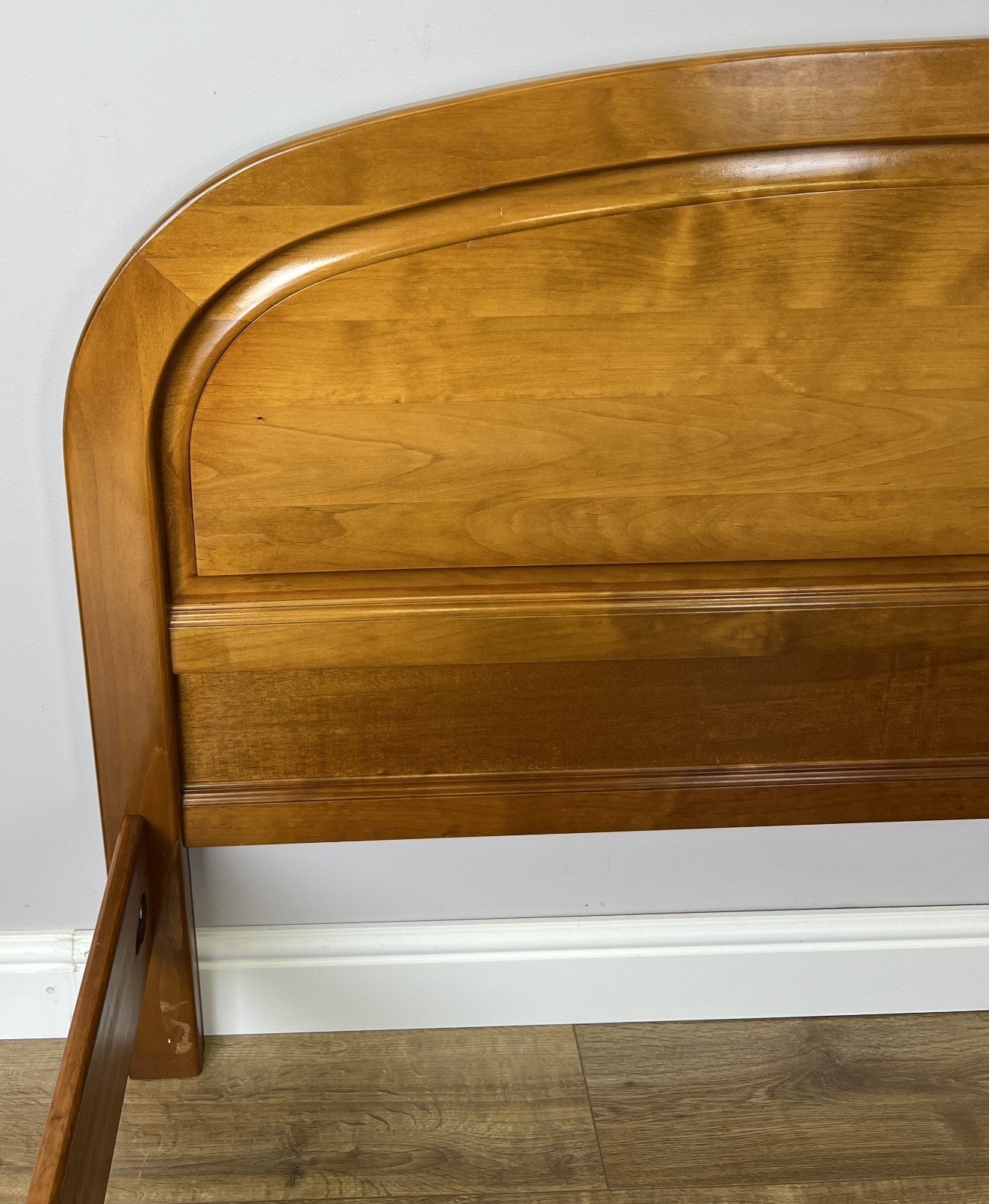 Bed Vintage French Style King Size Bed Frame Carved Headboard LOT 63956