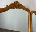 Dressing Table Vintage French Louis with Mirror Oak Vanity Makeup Table LOT 31986