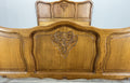 Bed Vintage French Louis XVI Double Bed Frame Oak Carved Headboard LOT 46173