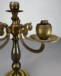 Candelabra Vintage French Style Brass Five Arm Candle Holder LOT 51583