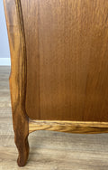 Bed Vintage French Louis XVI Double Bed Frame Oak Carved Headboard LOT 63965