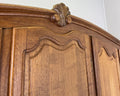 Wardrobe Vintage French Louis XVI Style Oak Five Door Carved Armoire LOT 63979