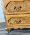 Chest of Drawers Vintage French Louis Oak 3 Drawers Carved Cabinet LOT 44644