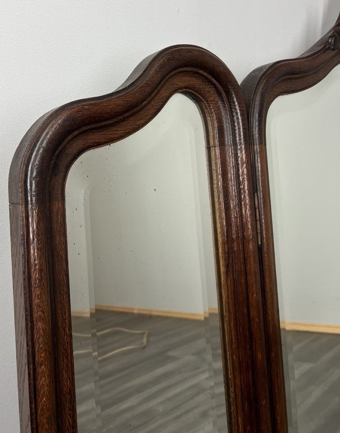 Antique French Rocaille Style Oak Carved Wall Mirror Wall Frame LOT 45740