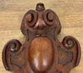 Pediment Antique French Style Walnut Hand Carved Decorative Crest LOT 61783