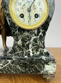 Clock Vintage French Style Marble Clock Figurine Garniture Set LOT 60618