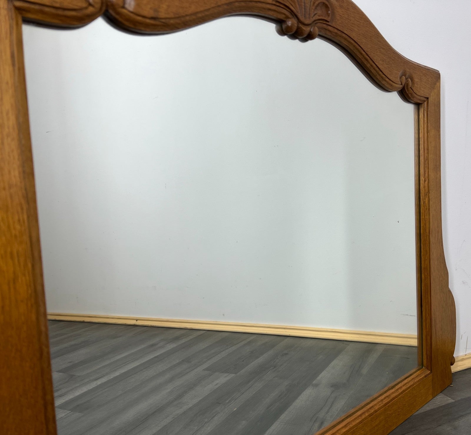 Mirror Antique French Carved Wood Wall Mirror Decorative Frame LOT 19202