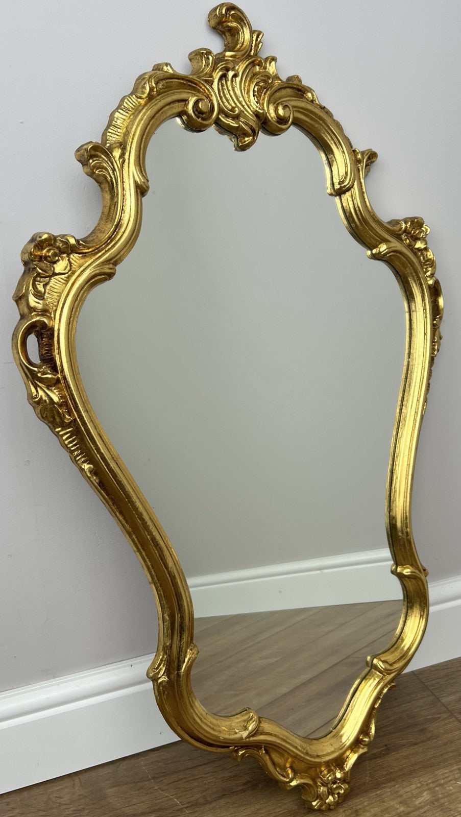 Mirror Vintage French Style Ornate Wall Mirror Carved Decorative Frame LOT 60150