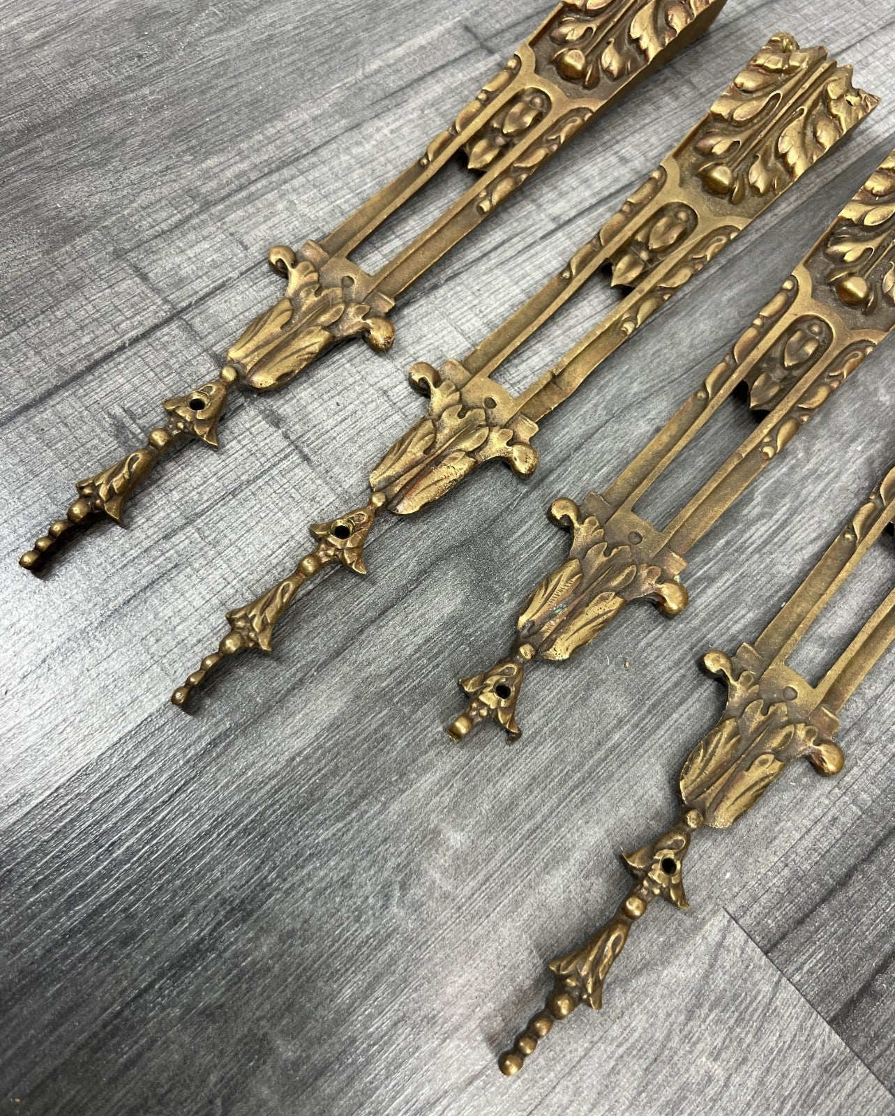 Decorative 4 Piece Antique French Metal Ormolu Mounts Ornaments LOT 41702