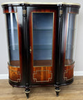 Cabinet Vintage French Style Empire Display Cabinet Marble Top Glass LOT 49774