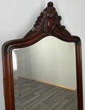Antique French Style Carved Walnut Wall Mirror Home Decor Wall Frame LOT 45731
